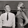 David Wayne and Judy Carrol in rehearsal for the stage production Send Me No Flowers