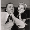 David Wayne and Nancy Olson in rehearsal for the stage production Send Me No Flowers