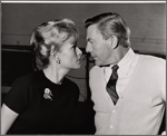 Nancy Olson and David Wayne in rehearsal for the stage production Send Me No Flowers