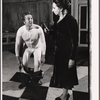 Stefan Gierasch and Paula Laurence in the stage production Seven Days of Mourning