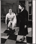 Stefan Gierasch and Paula Laurence in the stage production Seven Days of Mourning