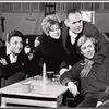 Harry Guardino, Estelle Parsons, Jose Quintero and Brian Bedford in rehearsal for the stage production The Seven Descents of Myrtle