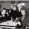 Harry Guardino, Estelle Parsons, José Quintero and Brian Bedford in rehearsal for the stage production The Seven Descents of Myrtle