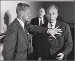 Gene Raymond, Ed Begley and Leon Janney in rehearsal for the stage production A Shadow of My Enemy