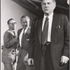 Mason Adams, Gene Raymond and Ed Begley in rehearsal for the stage production A Shadow of My Enemy