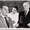 Martin Gabel, Elizabeth Wilson and John McGiver in rehearsal for the stage production Sheep on the Runway