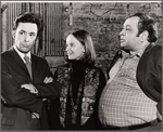 Will Mackenzie, Margaret Ladd and Richard Castellano in rehearsal for the stage production Sheep on the Runway