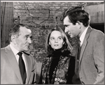 Martin Gabel, Margaret Ladd and Will MacKenzie in rehearsal for the stage production Sheep on the Runway