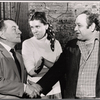 Martin Gabel, Elizabeth Wilson and Richard Castellano in rehearsal for the stage production Sheep on the Runway