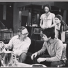 Mason Adams, Herbert Braha, William Russ and Tricia Boyer in the stage production The Shortchanged Review