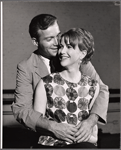 William Shatner and Julie Harris in rehearsal for the stage production A Shot in the Dark