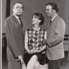 Leland Hayward, Julie Harris and William Shatner in rehearsal for the stage production A Shot in the Dark