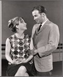 Julie Harris and William Shatner in rehearsal for the stage production A Shot in the Dark