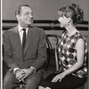 Leland Hayward and Julie Harris in rehearsal for the stage production A Shot in the Dark