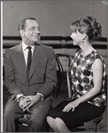 Leland Hayward and Julie Harris in rehearsal for the stage production A Shot in the Dark