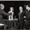 Julie Harris, Harold Clurman and unidentified others in rehearsal for the stage production A Shot in the Dark