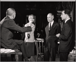 Julie Harris, Harold Clurman and unidentified others in rehearsal for the stage production A Shot in the Dark