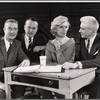 Charles Gaynor [left], Carol Channing [second from right], Oliver Smith [right] and unidentified [second from left] in rehearsal for the stage production Show Girl