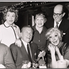 Nancy Walker [left], George Burns [second from left], Phil Silvers [second from right], Carol Channing [right] and unidentified [center] in rehearsal for the stage production Show Girl