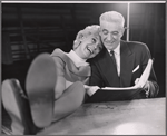 Carol Channing and Oliver Smith in rehearsal for the stage production Show Girl