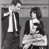 Frank Schofield, Rita Moreno and Gabriel Dell in rehearsal for the stage production The Sign in Sidney Brustein's Window