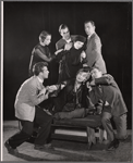 Hale Gabrielson, Francis Bethencourt, Katherine Squire and unidentified others in the 1955 stage production of Six Characters in Search of an Author