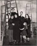 Katherine Squire, Whitfield Connor, Hale Gabrielson, Karen Sue Trent and unidentified others in the 1955 stage production of Six Characters in Search of an Author