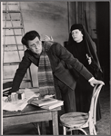 Katherine Squire and unidentified [left] in the 1955 stage production of Six Characters in Search of an Author