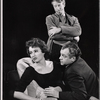 Barbara Colby, Richard Dysart and unidentified [top] in the 1963 stage production of Six Characters in Search of an Author