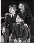 Frank Kelleher, Jennifer Nebesky and Joan Croydon in the 1963 stage production of Six Characters in Search of an Author