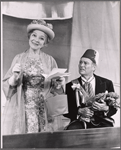 Helen Hayes and Leif Erickson in the touring production of The Skin of Our Teeth