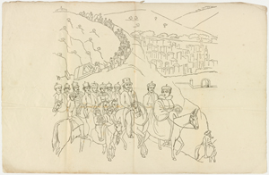 The public entry of the Queen into Jerusalem