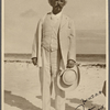 Five photographs. SLC on the beach, February 1908, Hungry Bay, Bermuda.