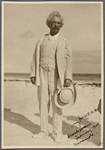 Five photographs. SLC on the beach, February 1908, Hungry Bay, Bermuda.