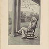 Seven photographs. SLC on a verandah, smoking. Photograph series, "the progress of a moral purpose..." Printed version of all seven pictures with accompanying introduction.