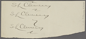 Samuel Langhorne Clemens collection of papers, 1856-1938 (bulk 1870-1938)