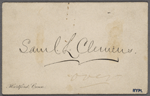 Miscellaneous autograph materials.
