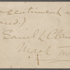 Miscellaneous autograph materials.
