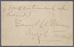 Miscellaneous autograph materials.
