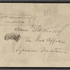 Miscellaneous autograph materials.
