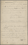 Acknowledgment of sympathy on the death of Susan Olivia Clemens, Holograph draft, signed.