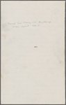 The Gilded Age. Holograph page.