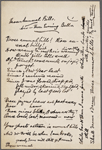 Those Annual Bills. Holograph poem, signed Mark Twain, undated.
