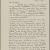 Lyon, Isabel. Holograph notes on the Dr Parker letter.