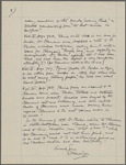 Lyon, Isabel. Holograph notes on the Dr Parker letter.
