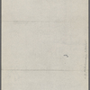 ["Mark Twain"-Cable readings.] Draft of program for Wednesday [Oct. 15 1884?]