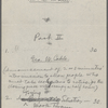 ["Mark Twain"-Cable readings.] Draft of program for Wednesday [Oct. 15 1884?]