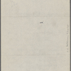 ["Mark Twain"-Cable readings.] Draft of program for Wednesday [Oct. 15 1884?]