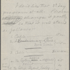 ["Mark Twain"-Cable readings.] Draft of 5 programs, November 1884, in SLC's hand.