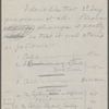 ["Mark Twain"-Cable readings.] Draft of 5 programs, November 1884, in SLC's hand.